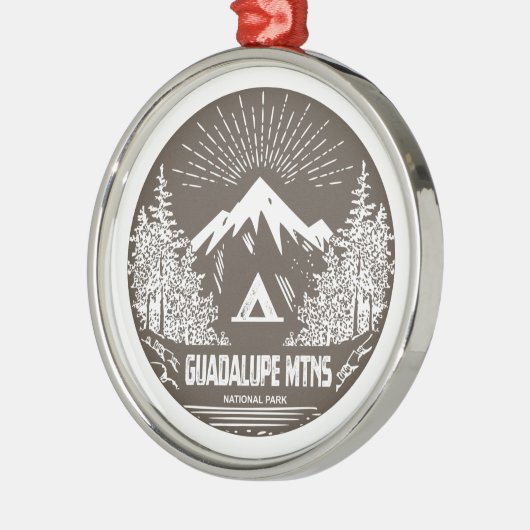 Nationalpark Guadalupe Ornament Aus Metall (Links)