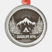 Nationalpark Guadalupe Ornament Aus Metall (Vorne)