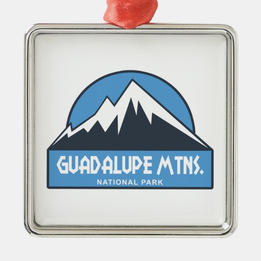 Nationalpark Guadalupe Ornament Aus Metall (Vorne)