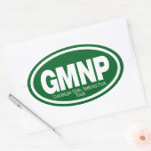 Nationalpark Guadalupe Ovaler Aufkleber (Umschlag)