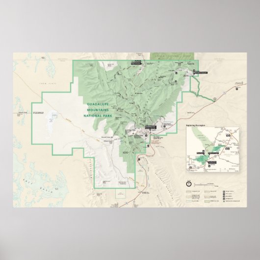 Nationalpark Guadalupe Poster (Vorne)