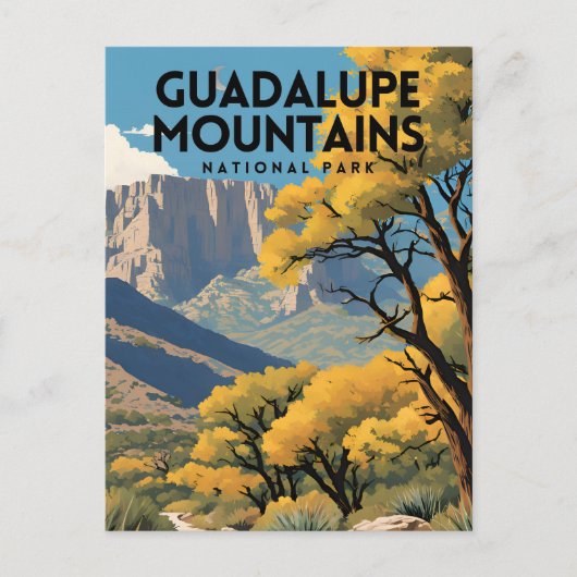 Nationalpark Guadalupe Postkarte (Vorderseite)