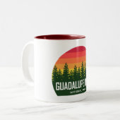 Nationalpark Guadalupe Zweifarbige Tasse (Vorderseite Links)