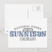Nationalpark Gunnison Postkarte (Vorne/Hinten)