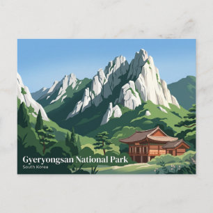 Nationalpark Gyeryongsan Südkorea Postkarte