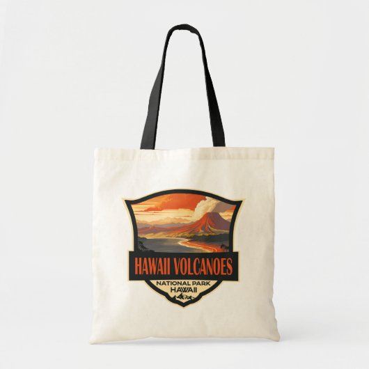 Nationalpark Hawaii Illustration Travel Tragetasche (Vorne)