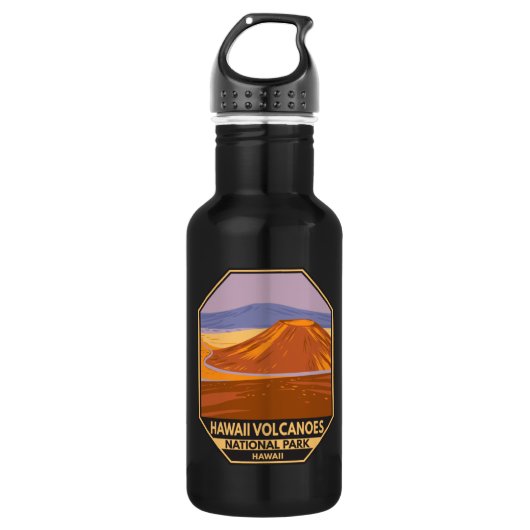Nationalpark Hawaii Nationalpark Muna Vintag Edelstahlflasche (Vorderseite)