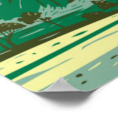 Nationalpark Hawaii Nationalpark Munia Vintag Poster (Ecke)