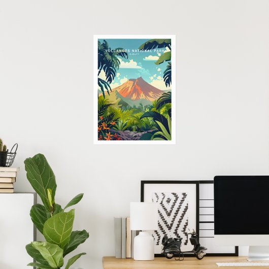 Nationalpark Hawaii Poster, Vulkane Poster (Heimbüro)