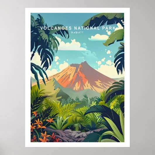 Nationalpark Hawaii Poster, Vulkane Poster (Vorne)