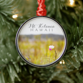 Nationalpark Hawaii Tropical Orchid Ornament Aus Metall