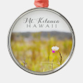 Nationalpark Hawaii Tropical Orchid Ornament Aus Metall (Vorne)