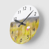 Nationalpark Hawaii Tropical Orchid Runde Wanduhr (Winkel)
