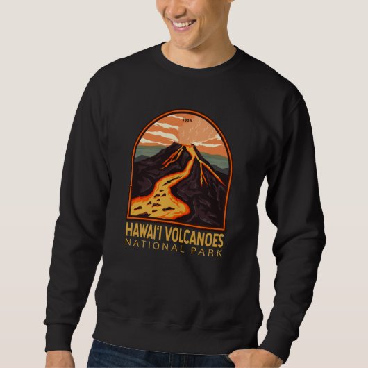 Nationalpark Hawaii Vintages Emblem Sweatshirt (Vorderseite)