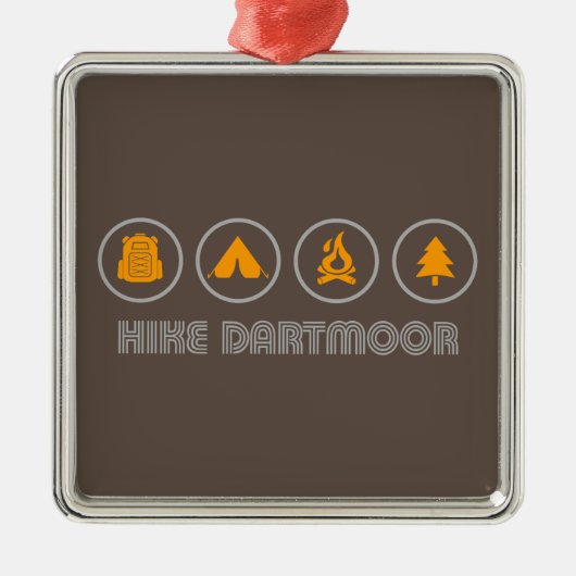 Nationalpark Hike Dartmoor Ornament Aus Metall (Vorne)