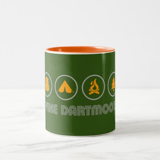 Nationalpark Hike Dartmoor Zweifarbige Tasse (Mittel)