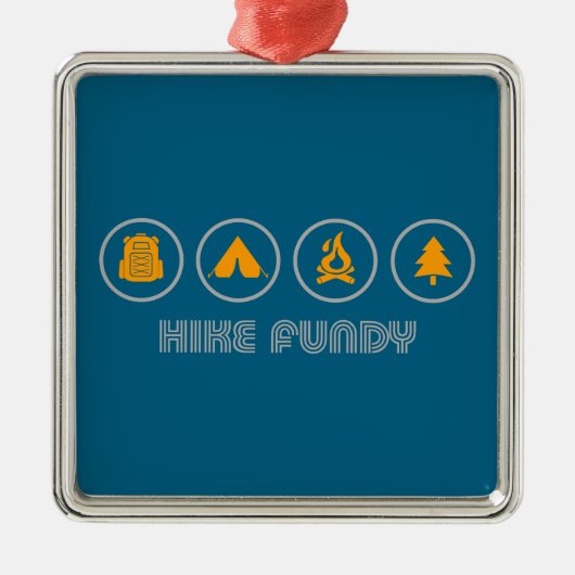 Nationalpark Hike Fundy Ornament Aus Metall (Vorne)