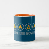 Nationalpark Hippie Isle Royale Zweifarbige Tasse (Mittel)