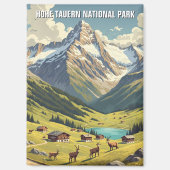 Nationalpark Hohe Tauern Postkarte Magnet (Vorderseite)
