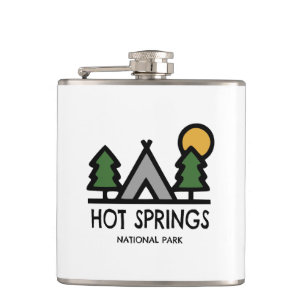 Nationalpark Hot Springs Flachmann