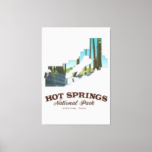 Nationalpark Hot Springs, Garland County, Arkansas Leinwanddruck