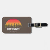 Nationalpark Hot Springs Gepäckanhänger (Vorderseite horizontal)