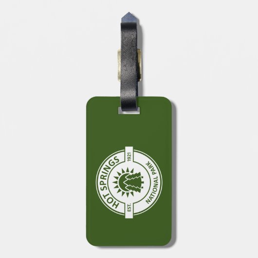 Nationalpark Hot Springs Gepäckanhänger (Rückseite vertikal)