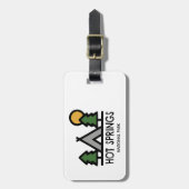 Nationalpark Hot Springs Gepäckanhänger (Vorderseite vertikal)