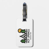 Nationalpark Hot Springs Gepäckanhänger (Rückseite vertikal)