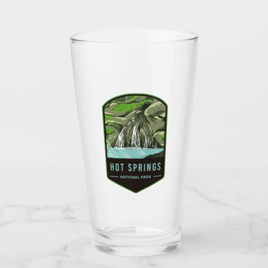 Nationalpark Hot Springs Glas (Vorderseite)