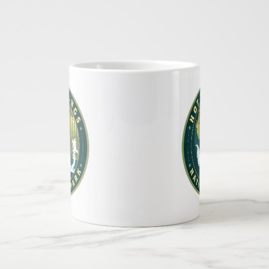 Nationalpark Hot Springs Jumbo-Tasse (Vorderseite)