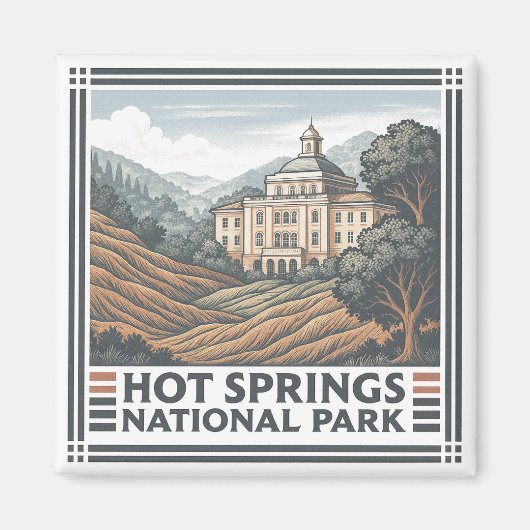 Nationalpark Hot Springs Magnet (Vorne)
