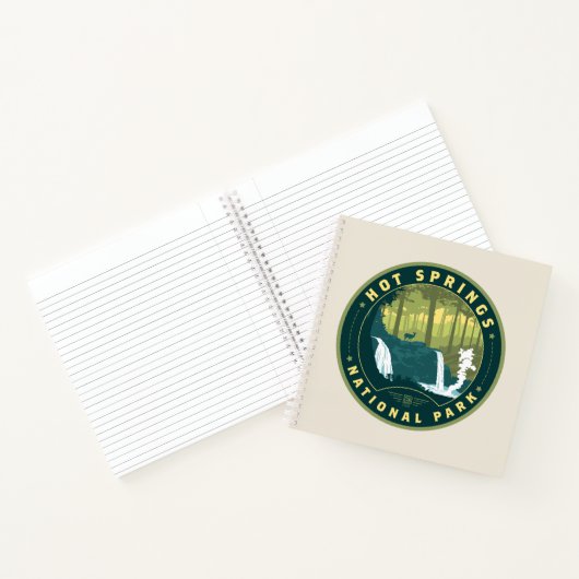 Nationalpark Hot Springs Notizblock (Innenseite)