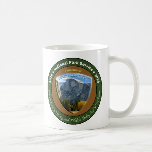 Nationalpark-hundertjährige Tassen-halbe Haube Kaffeetasse (Rechts)