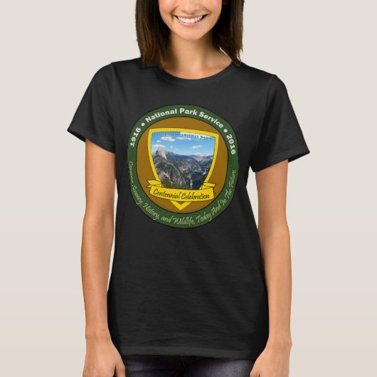 Nationalpark-hundertjähriges Shirt-Schwarzes: T-Shirt (Vorderseite)