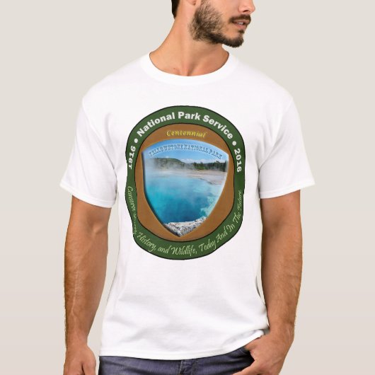 Nationalpark-hundertjähriges T-Shirt Yellowstone (Vorderseite)