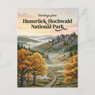 Nationalpark Hunsrück-Hochwald Deutschland Postkarte