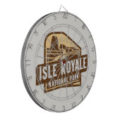Nationalpark Isle Royale Dartscheibe (Vorderseite Links)