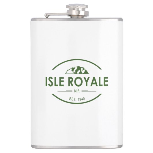 Nationalpark Isle Royale Flachmann (Vorderseite)