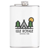 Nationalpark Isle Royale Flachmann (Vorderseite)