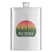 Nationalpark Isle Royale Flachmann (Vorderseite)