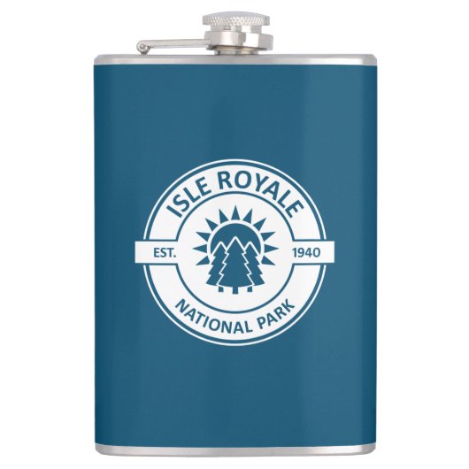 Nationalpark Isle Royale Flachmann (Vorderseite)