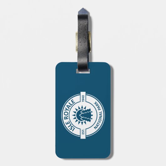 Nationalpark Isle Royale Gepäckanhänger (Rückseite vertikal)