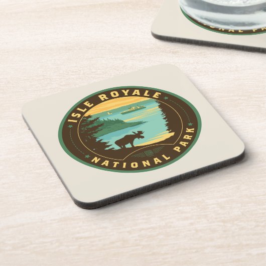 Nationalpark Isle Royale Getränkeuntersetzer (Linke Seite)
