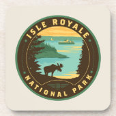Nationalpark Isle Royale Getränkeuntersetzer (Vorderseite)