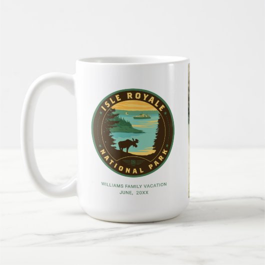 Nationalpark Isle Royale Kaffeetasse (Links)