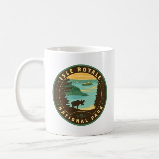 Nationalpark Isle Royale Kaffeetasse (Links)