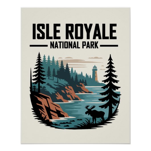 Nationalpark Isle Royale Landschaftlich Wilderness Poster (Vorderseite)