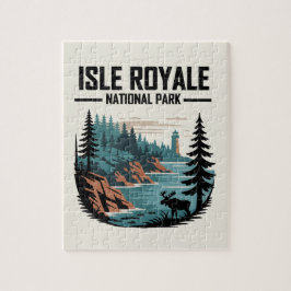 Nationalpark Isle Royale Landschaftlich Wilderness Puzzle