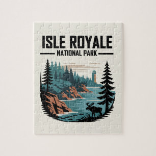 Nationalpark Isle Royale Landschaftlich Wilderness Puzzle